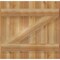 Ekena Millwork Joined Board-n-Batten Shutters w/Z-Bar, Rough Sawn Western Red Cedar, 26 7/8W x 26H, PR RBJ06Z26X026RWR - alternate 3